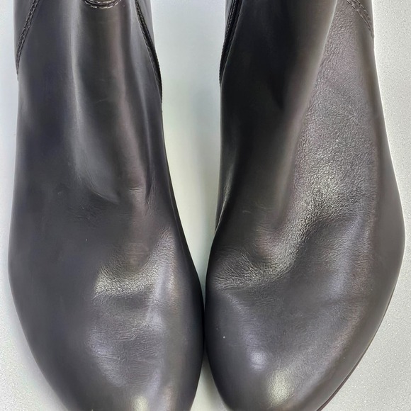 Isola Over the Knee Boots Womens Size 9.5M Steel Gray Leather Block Heel 6414308 - Picture 4 of 16